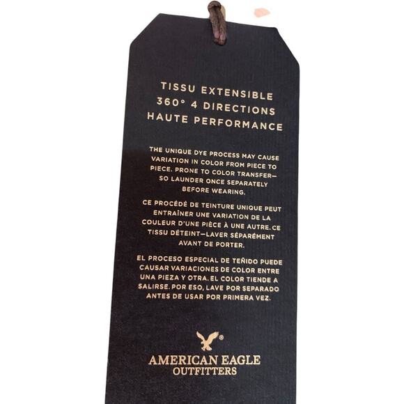 American Eagle Outfitters X4 Kick Boot Super Stretch Denim Midrise-Size 6 Tall - Picture 8 of 11